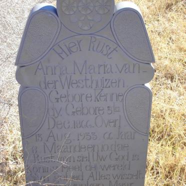 WESTHUIZEN Anna Maria, van der nee KENNEDY 1866-1933