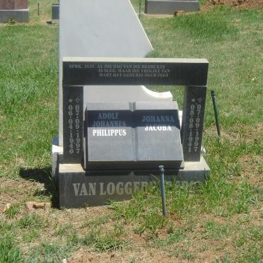 LOGGERENBERG Adolf Johannes Philippus, van 1940-1997 &amp; Johanna Jacoba 1941-1997