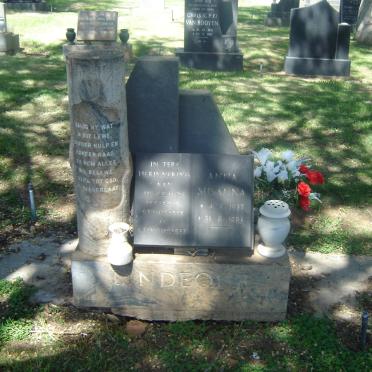 LINDEQUE Anna Susanna 1927-1986