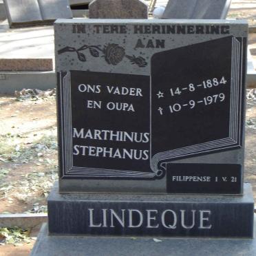 LINDEQUE Marthinus Stephanus.