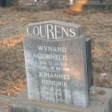 LOURENS Wynand Cornelis 1918-1989 :: LOURENS Johannes Hendrik 1923-1986