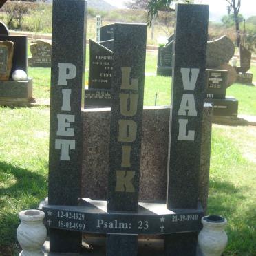 LUDIK Piet 1929-1999 &amp; Val 1940-