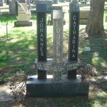 LOURENS Johannes 1913-2002 &amp; Catharina 1910-1987