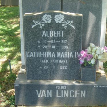 LINGEN Albert, van 1917-1995 &amp; Catherina Maria I.W. HARTMAN 1922-