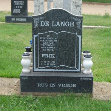 LANGE Frik, de 1946-2002
