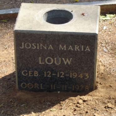 LOUW Josina Maria.