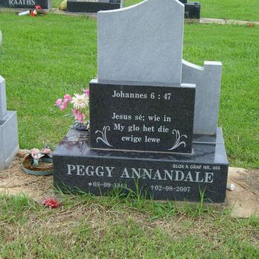 ANNANDALE Peggy 1940-2007