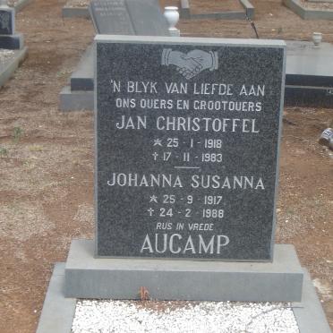 AUCAMP Jan Christoffel 1918-1983 &amp; Johanna Susanna 1917-1988