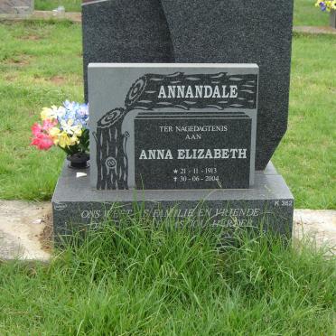 ANNANDALE Anna Elizabeth 1913-2004