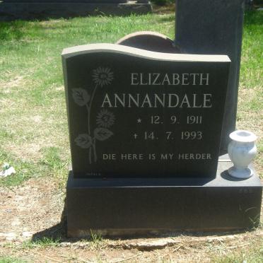 ANNANDALE Elizabeth 1911-1993