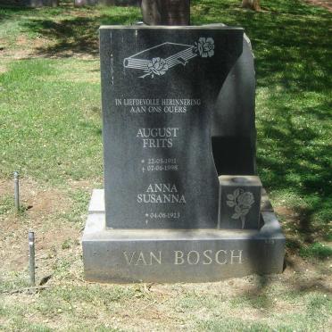 BOSCH August Frits, van 1911-1998 &amp; Anna Susanna 1923-