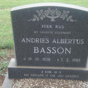BASSON Andries Albertus 1938-1985