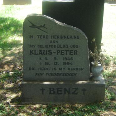 BENZ Klaus-Peter 1946-1994