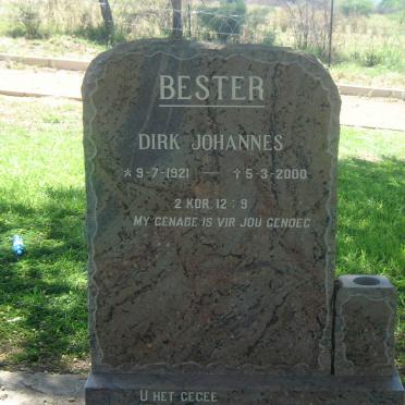 BESTER Dirk Johannes 1921-2000