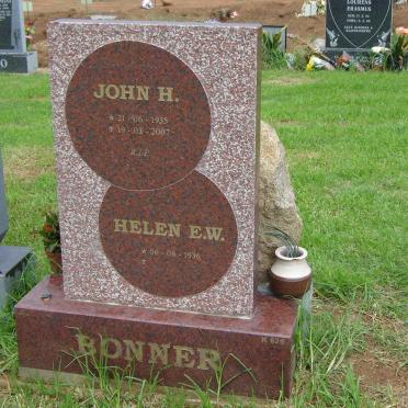BONNER John H. 1935-2007 &amp; Helen E.W. 1936-