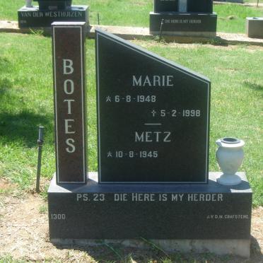 BOTES Metz 1945- &amp; Marie 1948-1998
