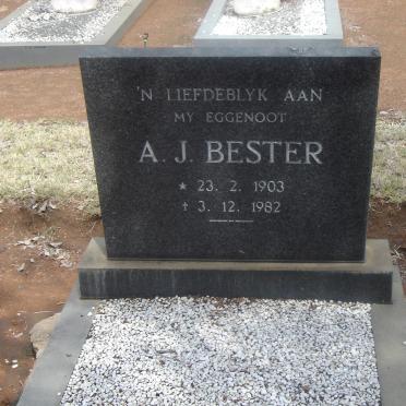 BESTER A.J.  1903-1982