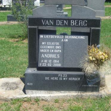 BERG Andries, van den 1914-2000