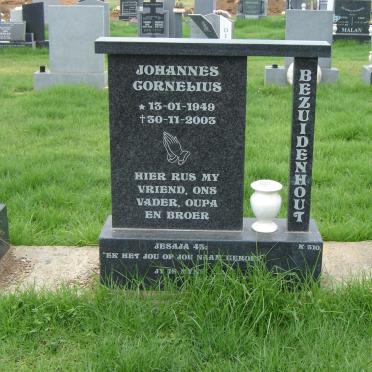 BEZUIDENHOUT Johannes Cornelius 1949-2003