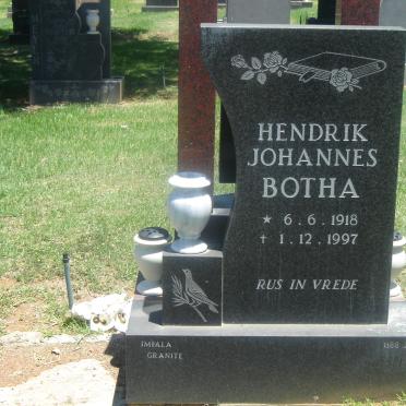 BOTHA Hendrik Johannes 1918-1997