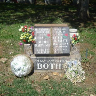 BOTHA Jacobus Marthinus 1947-2005 &amp; Elizabeth Magdalena STEENKAMP 1948-