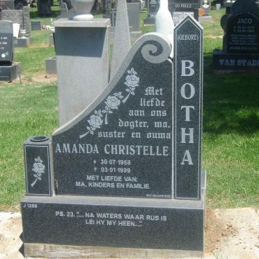 BOTHA Amanda Christelle 1958-1999