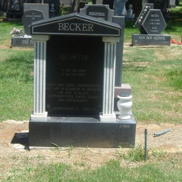 BECKER Quintin 1980-1997