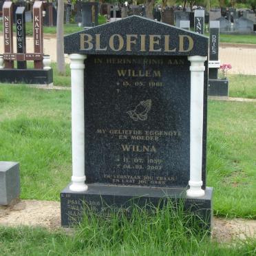BLOFIELD Willem 1961- &amp; Wilna 1959-2002