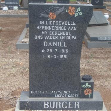 BURGER Daniel 1916-1991