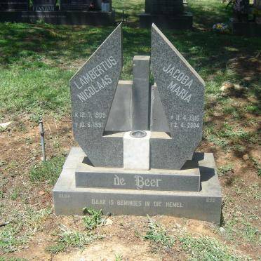 BEER Lambertus Nicolaas, de 1909-1991 &amp; Jacoba Maria 1916-2004