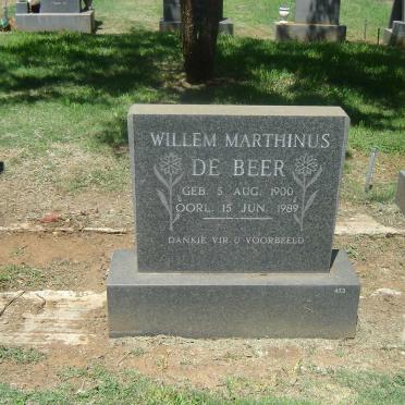 BEER Willem Marthinus, de 1900-1989