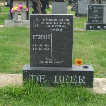 BEER Hennie., de 1938-2004