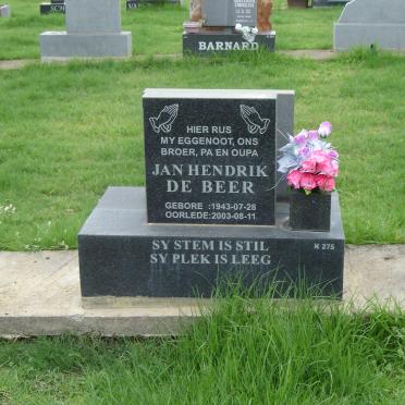 BEER Jan Hendrik, de 1943-2003
