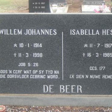 BEER Willem Johannes, de 1914-1998 &amp; Isabella Hester 1917-1985