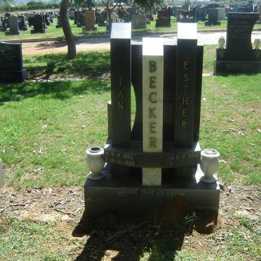 BECKER Ian 1952-1985 &amp; Esther 1956-