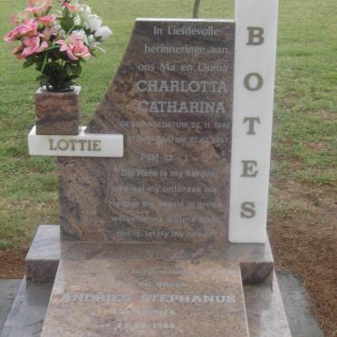 BOTES Charlotta Catharina 1940-2007 :: BOTES Andries Stephanus 1965-1965 