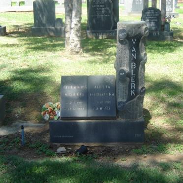 BLERK Gerhardus Nicolaas, van 1912-1987 &amp; Aletta Magdalena 1921-1997
