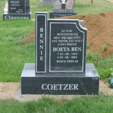 COETZER Bennie 1962-2001