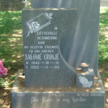 CRONJE Salome 1943-1995