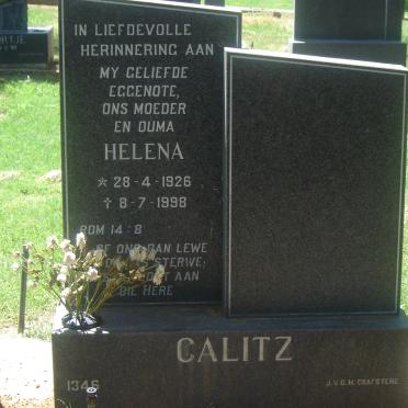 CALITZ Helena 1926-1998