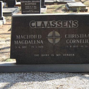 CLAASSENS Machdild Magdalena