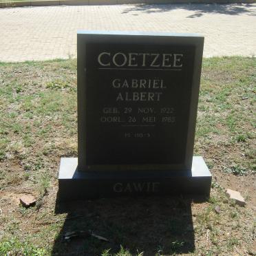 COETZEE Gabriel Albert 1922-1985