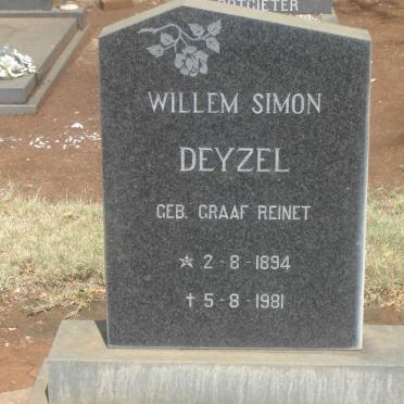 DEYZEL Willem Simon 1894-1981