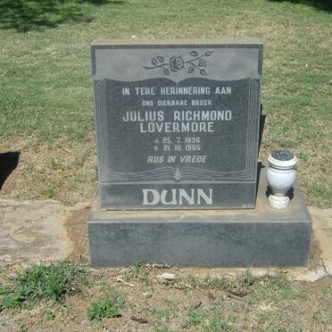 DUNN Julius Richmond Lovermore 1936-1985