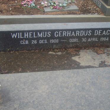 DEACON Wilhelmus Gerhardus 1908-1984 &amp; Isabella Johanna 1913-1998 