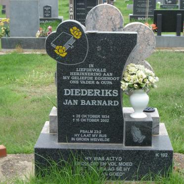 DIEDERICKS Jan Barnard 1934-2002