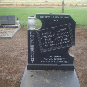 ENGELBRECHT Petrus Johannes1916-1984 &amp; Judith Johanna Dorothea 1920-2007