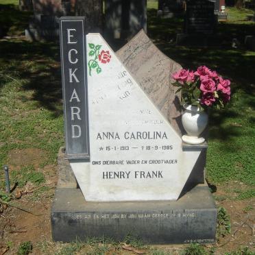 ECKHARD Henry Frank ??-?? &amp; Anna Carolina 1913-1985