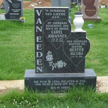 EEDEN Carel Johannes., van 1972-2006 &amp; Hester Jacoba 1974-