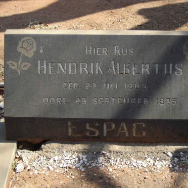 ESPAG Hendrik Albertus.